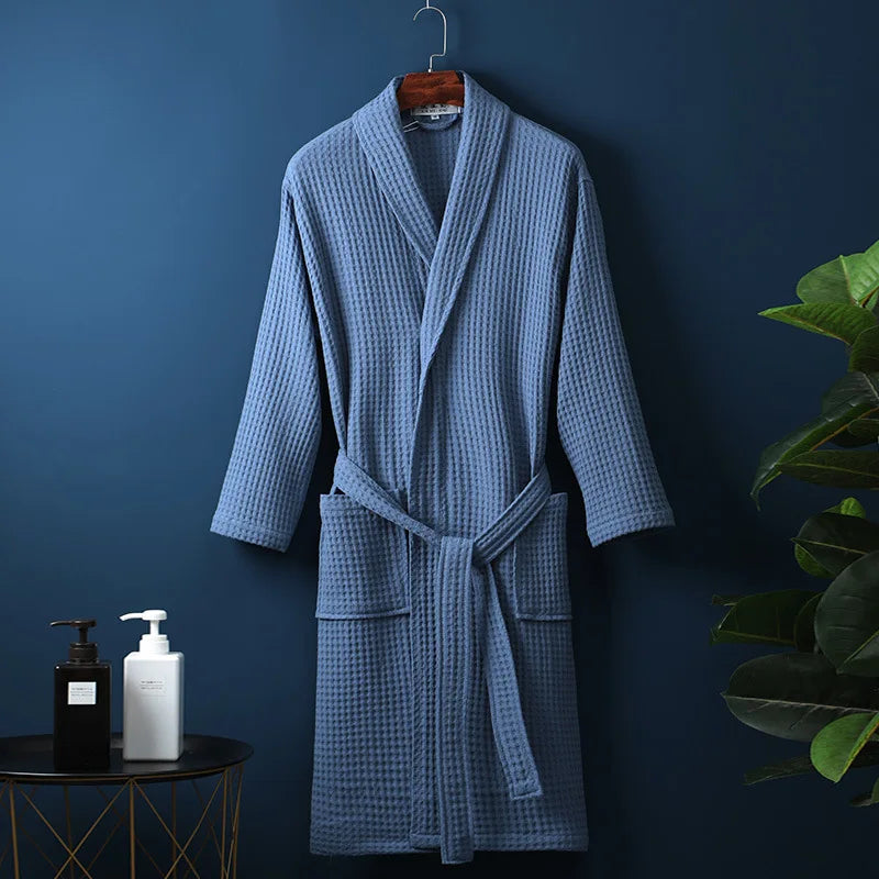 Liora Cotton Bathrobe - Soft Absorbent Dressing Gown for Men and Women