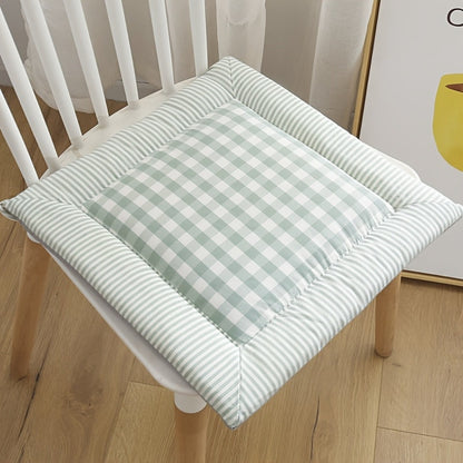 Liora Seat Cushion - Cotton Checkered, Comfortable Support for Dining Chairs