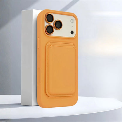 Magnetic Card Holder Phone Case for iPhone – Soft-Touch Silicone with Detachable Wallet Pocket & Drop Protection