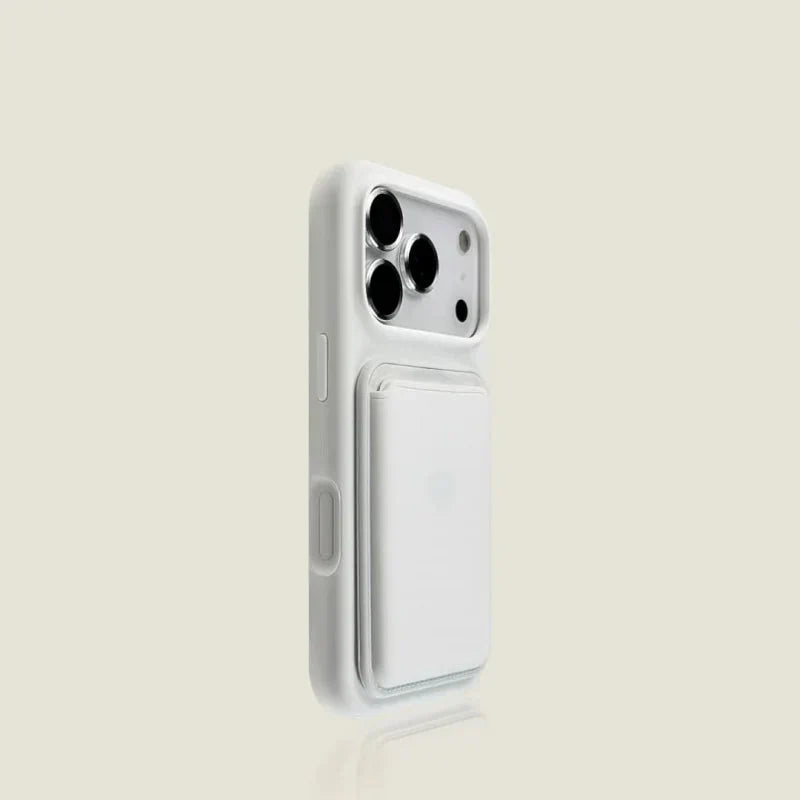 Magnetic Card Holder Phone Case for iPhone – Soft-Touch Silicone with Detachable Wallet Pocket & Drop Protection