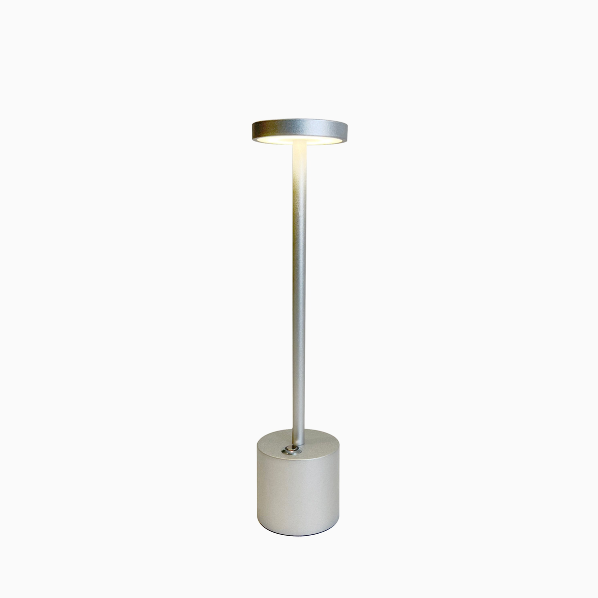 Cordless LED Accent Lamp for Patio, Bedroom & Outdoor Dining – Dimmable Rechargeable Metal Light 13.4 Inches Tall USB Powered for Home Garde