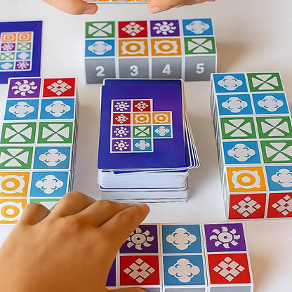 Fast-Paced Matching Puzzle Game for Kids & Adults Ages 7+ | Screen-Free Tabletop Challenge for 1-4 Players | Portable Travel-Size Strategy G