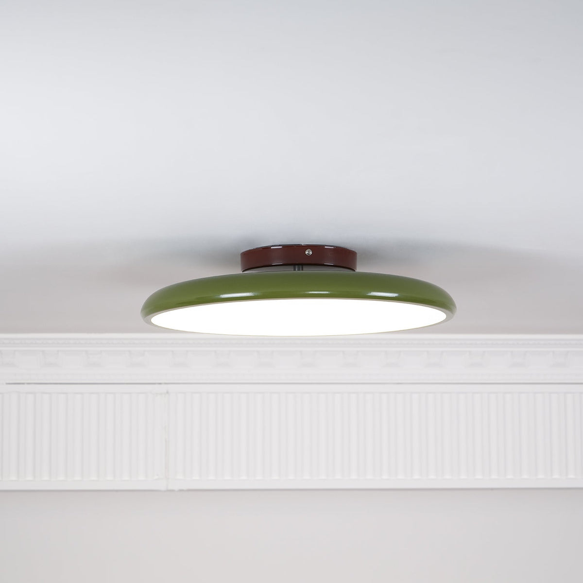 Swivel LED Flush Mount Ceiling Light 12 Inch Round Indoor Lamp Adjustable Directional Lighting for Bedroom Living Room Kitchen Dining Room T