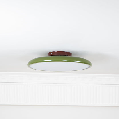 Swivel LED Flush Mount Ceiling Light 12 Inch Round Indoor Lamp Adjustable Directional Lighting for Bedroom Living Room Kitchen Dining Room T