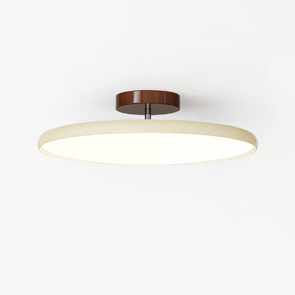 Swivel LED Flush Mount Ceiling Light 12 Inch Round Indoor Lamp Adjustable Directional Lighting for Bedroom Living Room Kitchen Dining Room T