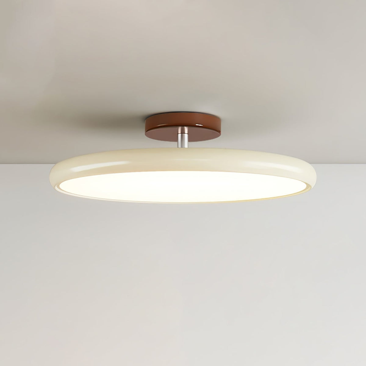 Adjustable Flush Mount LED Ceiling Light with Remote Dimmer for Bedroom Living Room Dining Room | Modern Round Acrylic Fixture Hardwired