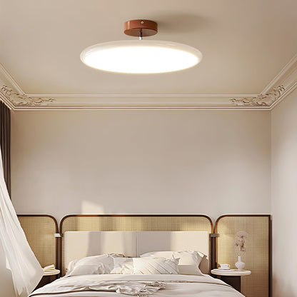Swivel LED Flush Mount Ceiling Light 12 Inch Round Indoor Lamp Adjustable Directional Lighting for Bedroom Living Room Kitchen Dining Room T