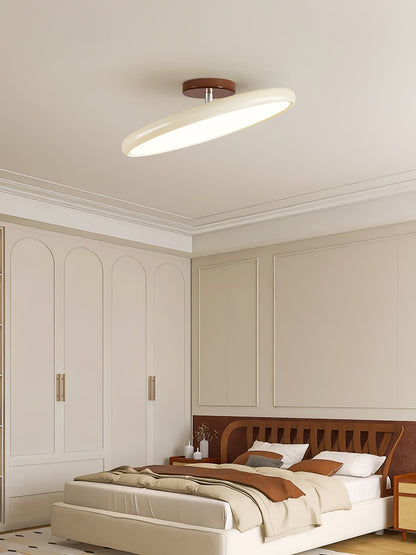Swivel LED Flush Mount Ceiling Light 12 Inch Round Indoor Lamp Adjustable Directional Lighting for Bedroom Living Room Kitchen Dining Room T