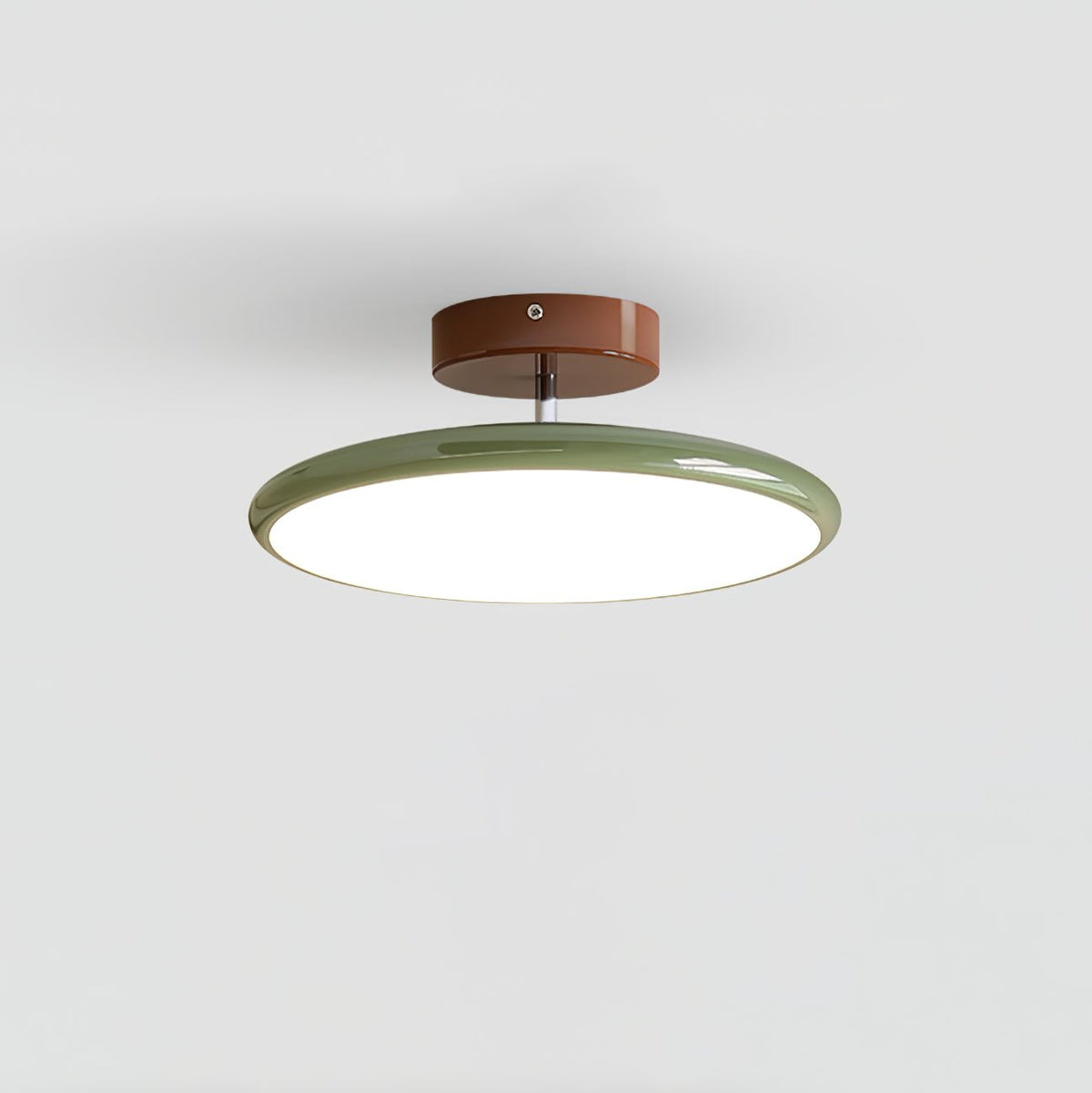 Swivel LED Flush Mount Ceiling Light 12 Inch Round Indoor Lamp Adjustable Directional Lighting for Bedroom Living Room Kitchen Dining Room T