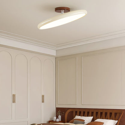 Swivel LED Flush Mount Ceiling Light 12 Inch Round Indoor Lamp Adjustable Directional Lighting for Bedroom Living Room Kitchen Dining Room T