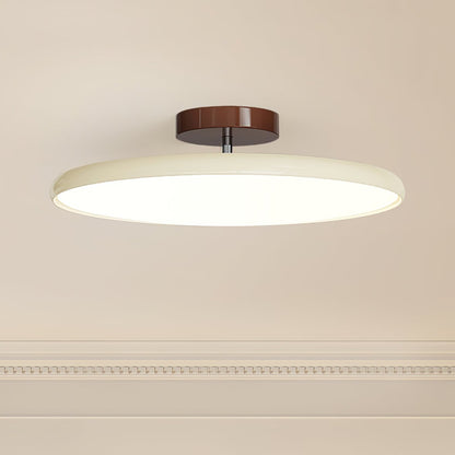 Swivel LED Flush Mount Ceiling Light 12 Inch Round Indoor Lamp Adjustable Directional Lighting for Bedroom Living Room Kitchen Dining Room T