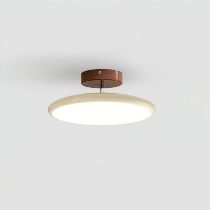 Swivel LED Flush Mount Ceiling Light 12 Inch Round Indoor Lamp Adjustable Directional Lighting for Bedroom Living Room Kitchen Dining Room T