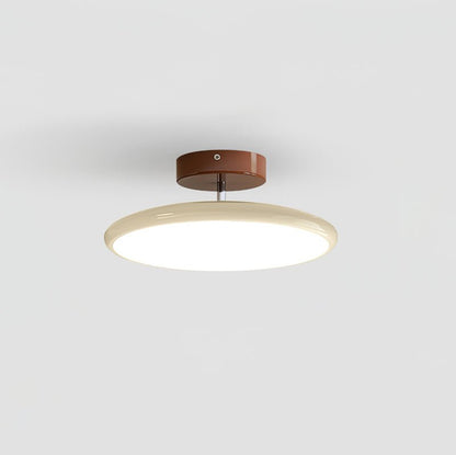 Swivel LED Flush Mount Ceiling Light 12 Inch Round Indoor Lamp Adjustable Directional Lighting for Bedroom Living Room Kitchen Dining Room T