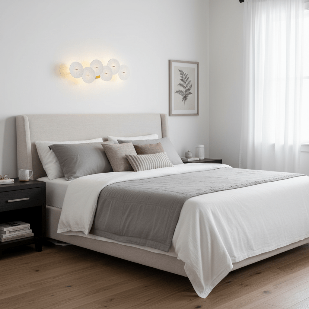 Sculpted Petal Sconce Gold White LED Art Deco Fixture Hallway Living Room Meditation Bedroom Accent 19.7 in Wall Mount Indoor Lighting