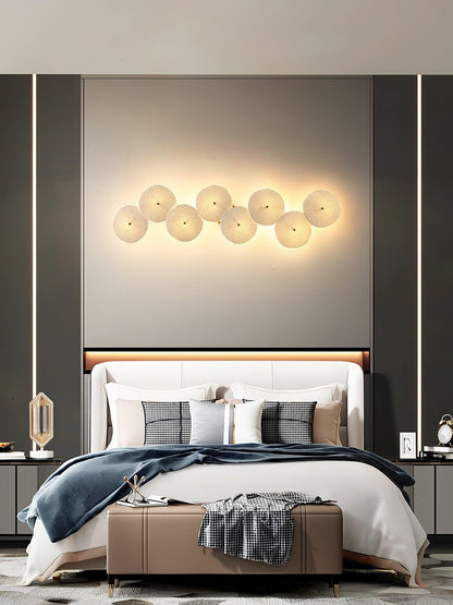 Sculpted Petal Sconce Gold White LED Art Deco Fixture Hallway Living Room Meditation Bedroom Accent 19.7 in Wall Mount Indoor Lighting