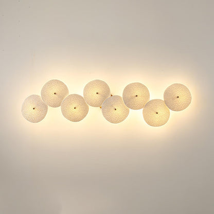 Sculpted Petal Sconce Gold White LED Art Deco Fixture Hallway Living Room Meditation Bedroom Accent 19.7 in Wall Mount Indoor Lighting