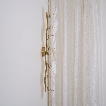 Ceramic Petal Wall Sconce Sculptural Multi-Light Fixture Hardwire Installation for Bedroom Living Room Hallway Modern Artistic Decor
