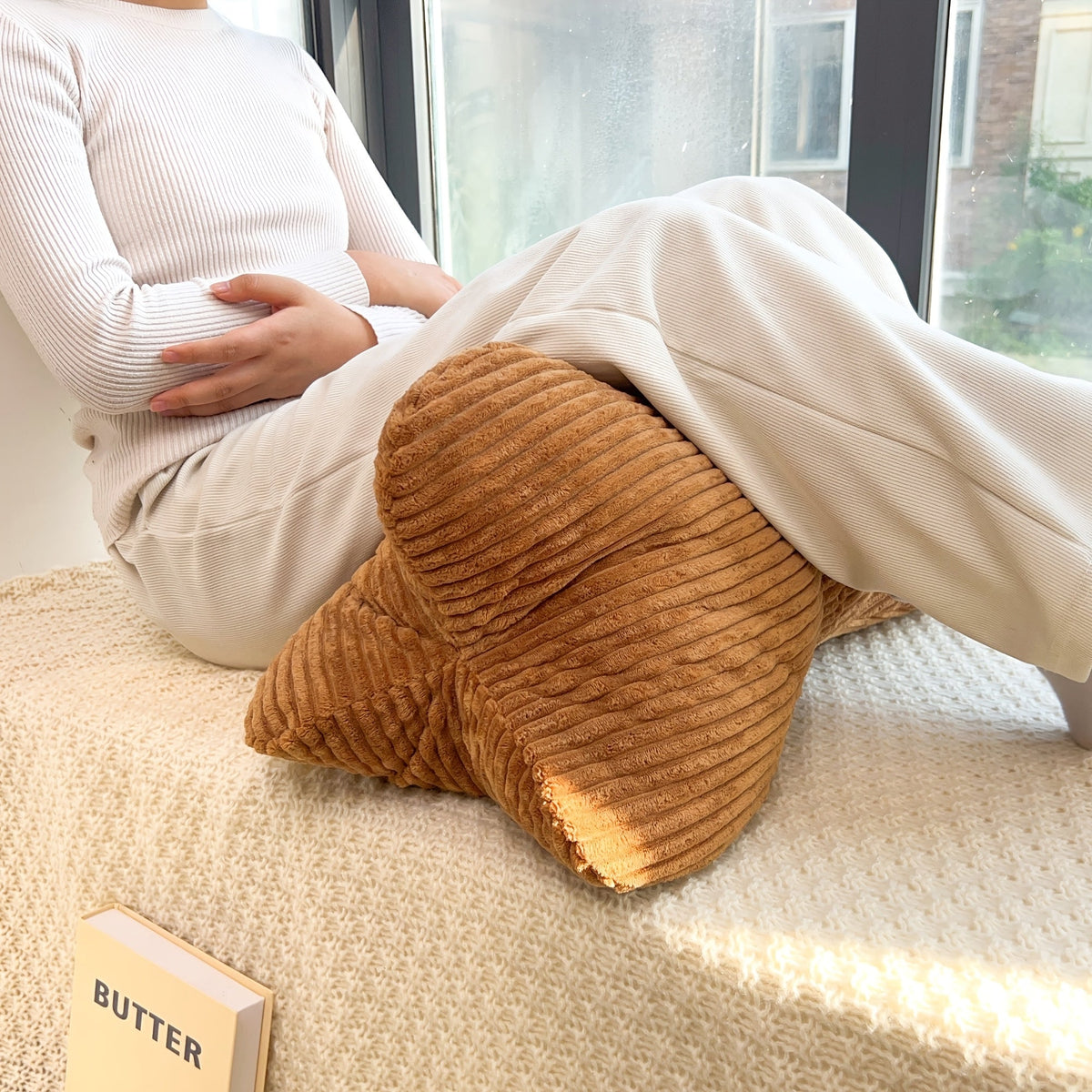 Lounge Bolster Cushion | Structured Back Support for Enhanced Comfort | Soft Polyester for Relaxation
