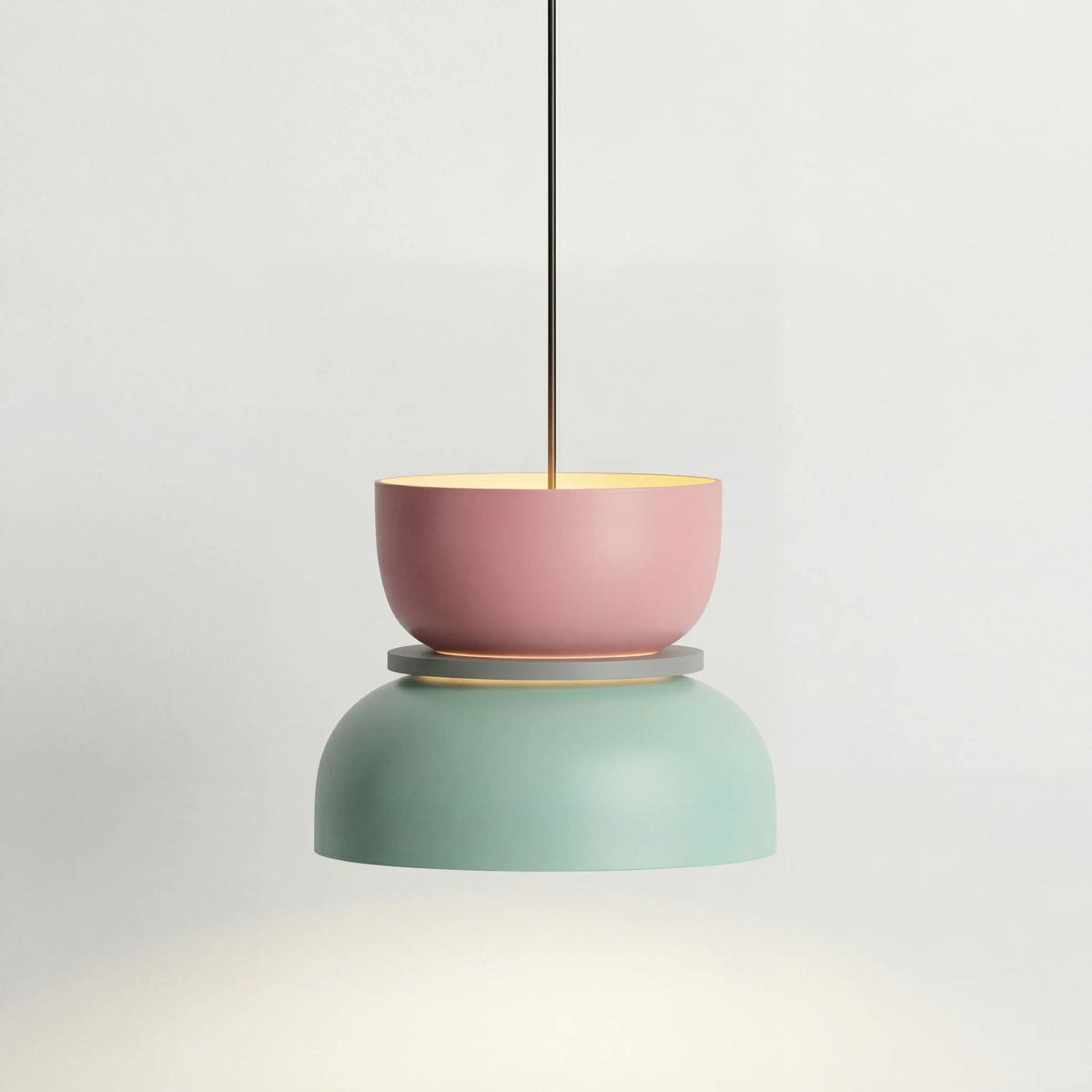 Acrylic Overhead Light Fixture 11 in Bowl Shade for Kitchen Table Workspace Kids Room Modern Nordic Hanging Lamp E27 Socket