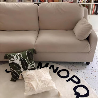 Luma Sofa Cushion Covers - Microfiber Blend, Leaf Motif