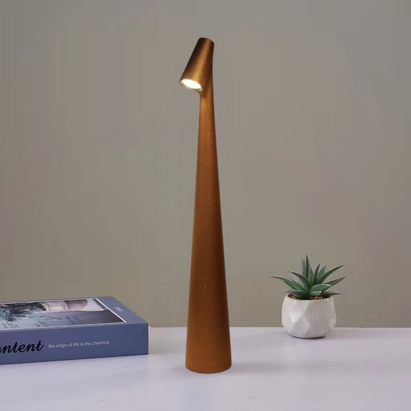 Rechargeable LED Desk Lamp 14 Inch Aluminum Portable Light for Nightstand Office Study Room Wireless Illumination 3000K