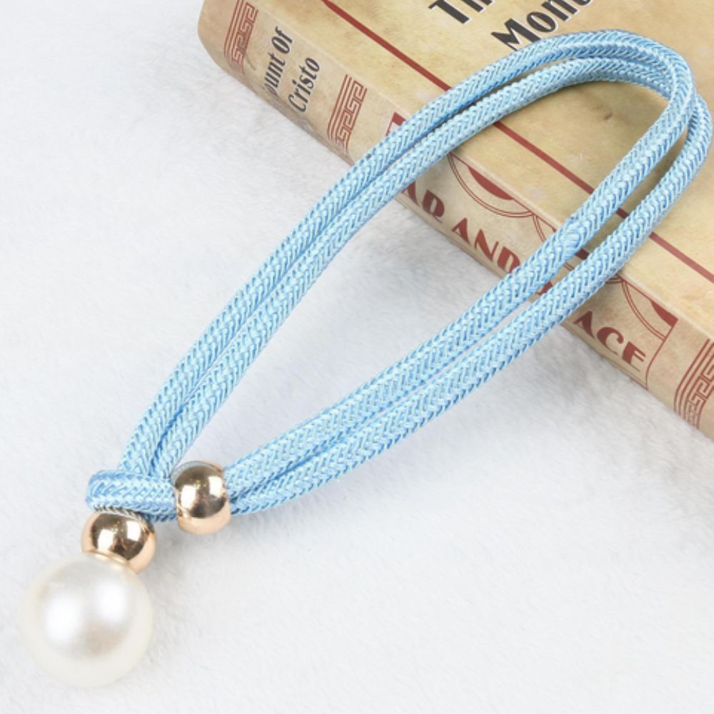 Lustra Curtain Tiebacks - Faux Pearl, Adjustable Holdbacks for Elegant Drapery