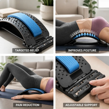 Corrector de postura ergonómico y soporte lumbar para alivio del dolor