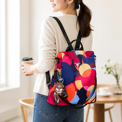 Backpack Anti-Theft Back-Opening Waterproof Oxford