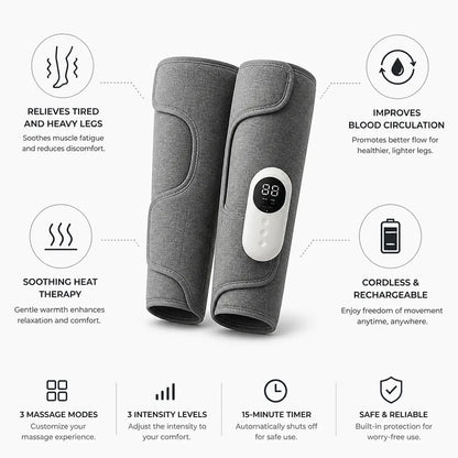 Bein- und Wadenmassagegerät Kabellos Durchblutungs- & Ermüdungsförderung