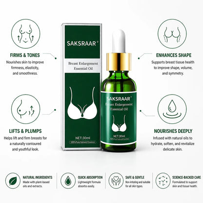 Aceite reafirmante de busto con ácido hialurónico y colágeno 30 ml