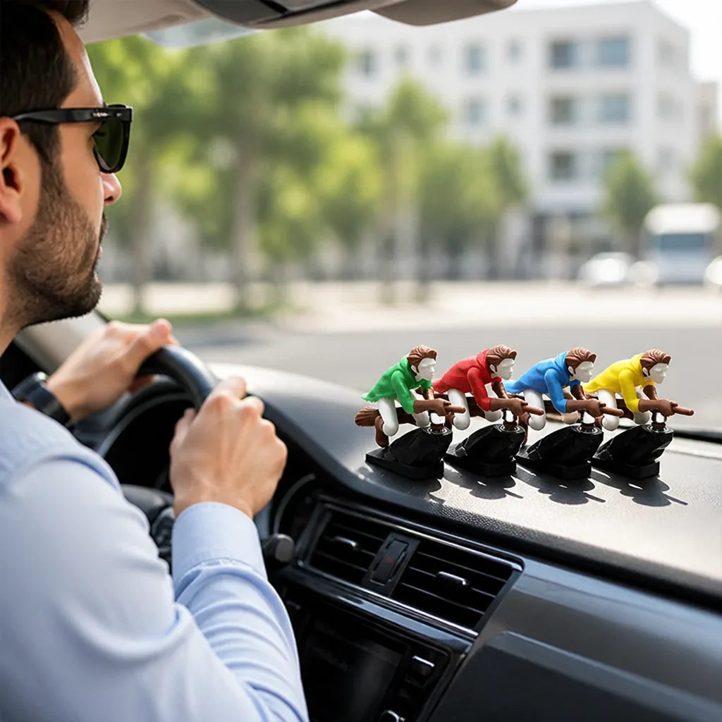 Adorno para tablero de coche, sin batería, flotante, juego de 2