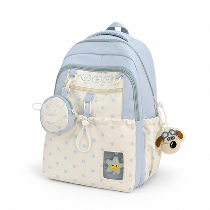 Character-Themed Multi-Pocket Kids Backpack