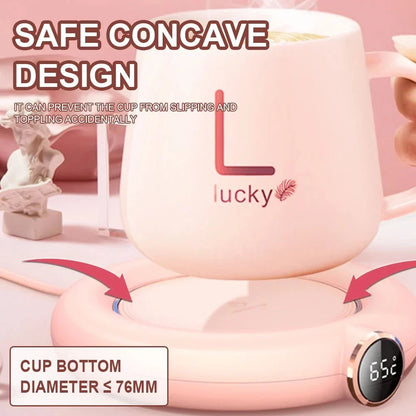 Coffee Mug Warmer USB Adjustable Temperature & 8-Hour Auto Shut-Off