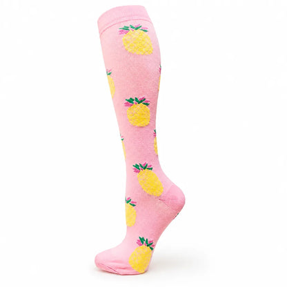 Compression Socks Knee-High Graduated Support Breathable Cotton Blend