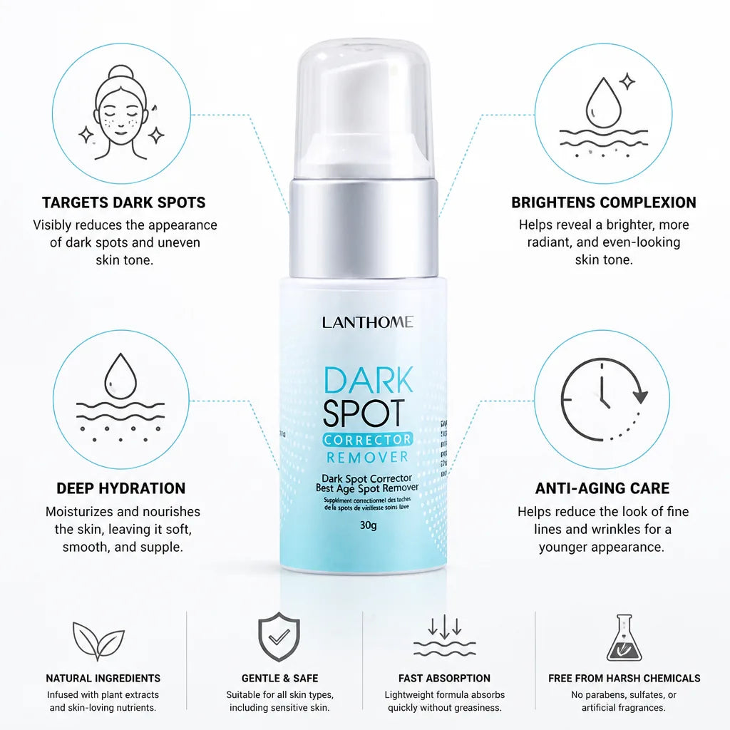 Corrector de manchas oscuras, iluminador y antiedad