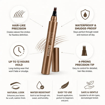 Eyebrow Pencil Precision Tip Waterproof 12 Hour Hold