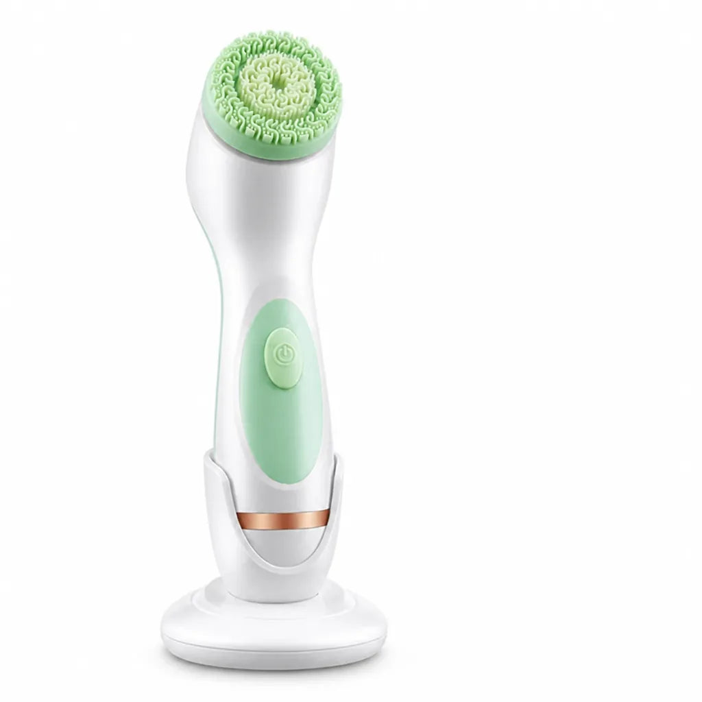 Cepillo de limpieza facial de silicona 3 en 1 recargable
