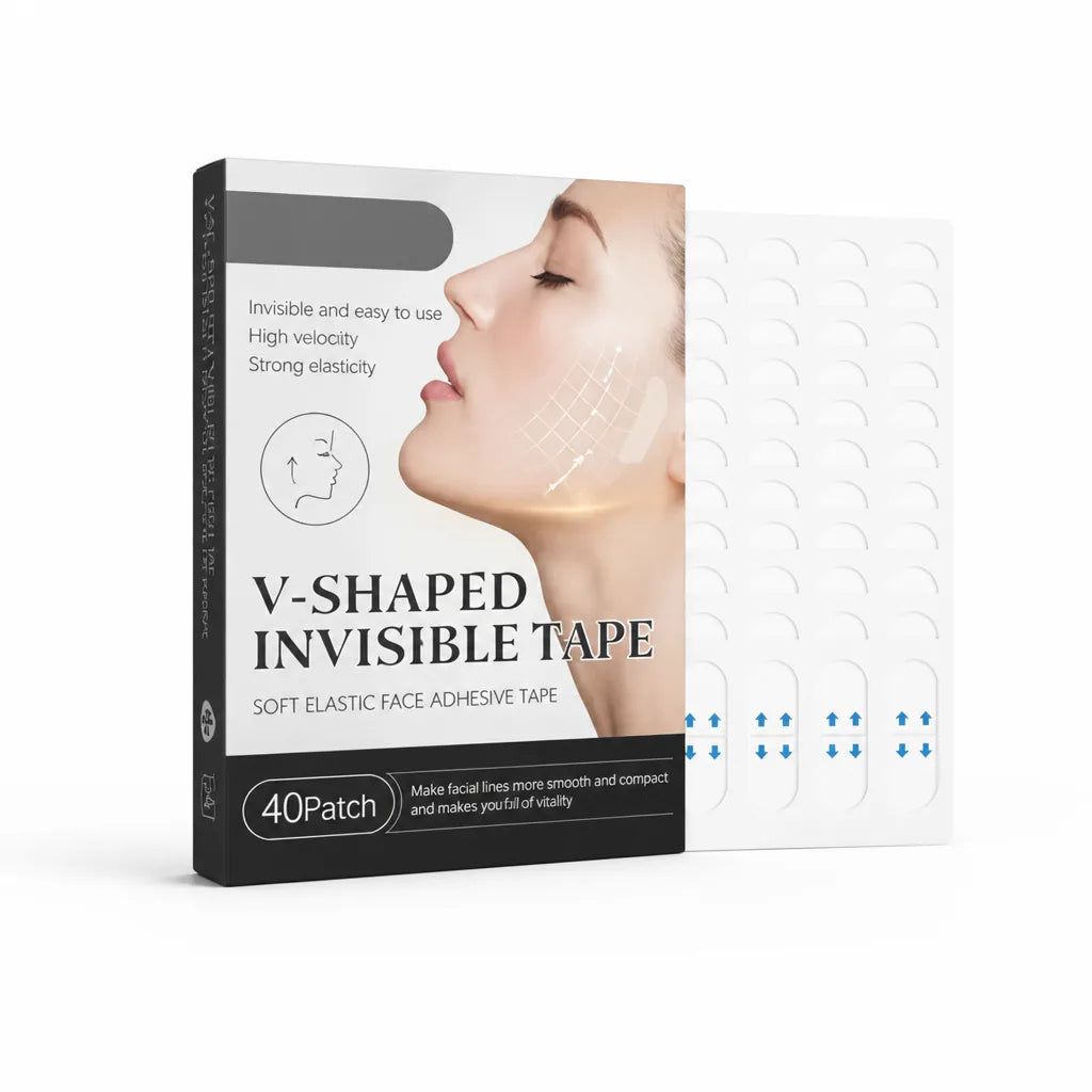 Cinta de lifting facial invisible, adhesivo de grado médico resistente al agua