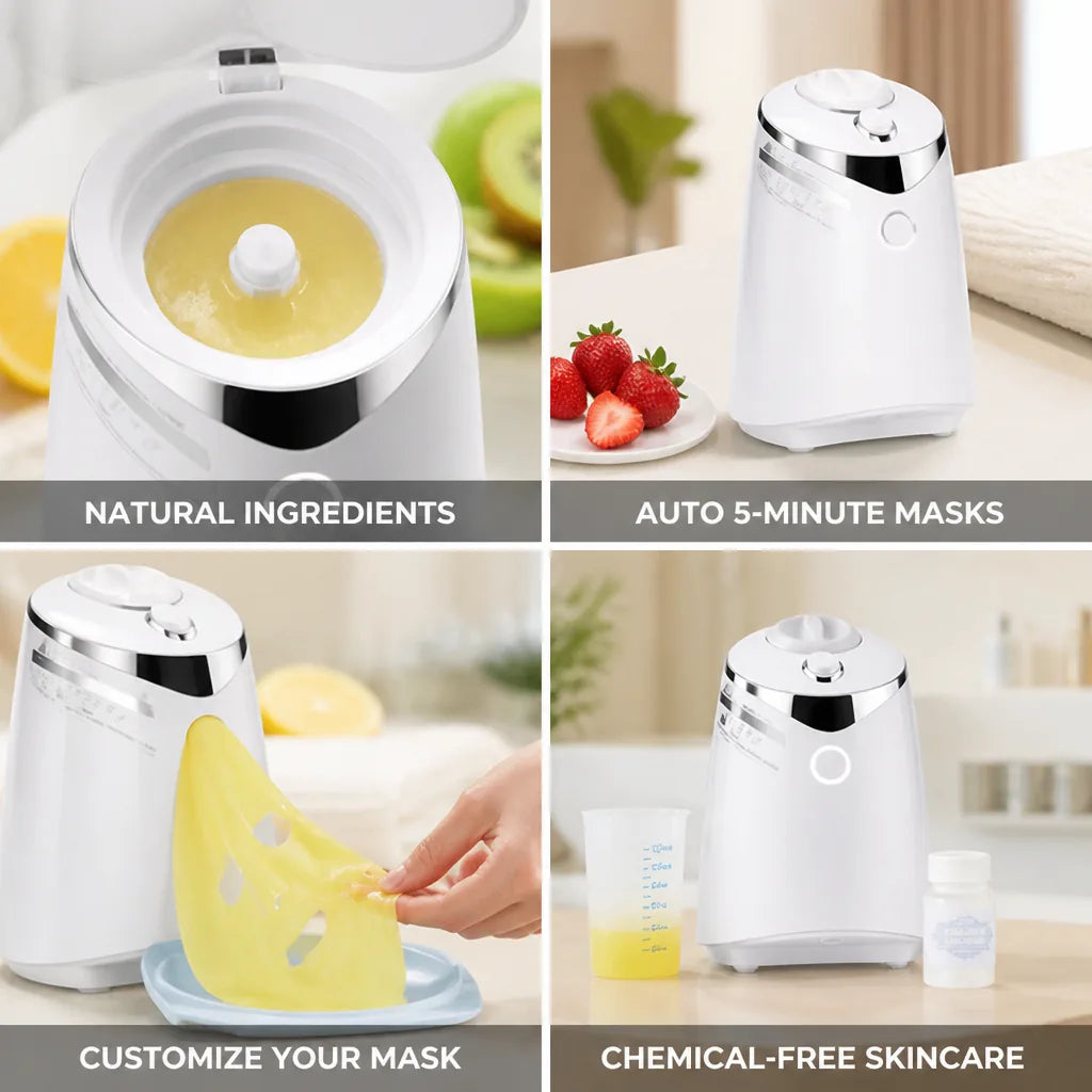 Máquina automática para hacer mascarillas faciales, 5 minutos, un solo botón