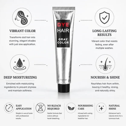 Hair Color Cream No-Bleach Long-Lasting Moisturizing Shine
