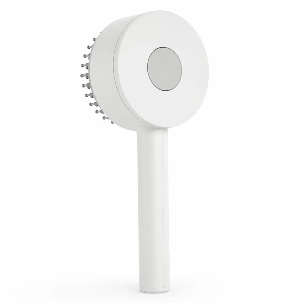 Cepillo de pelo autolimpiable con un clic, cojín de aire para masaje capilar y cerdas antiencrespamiento