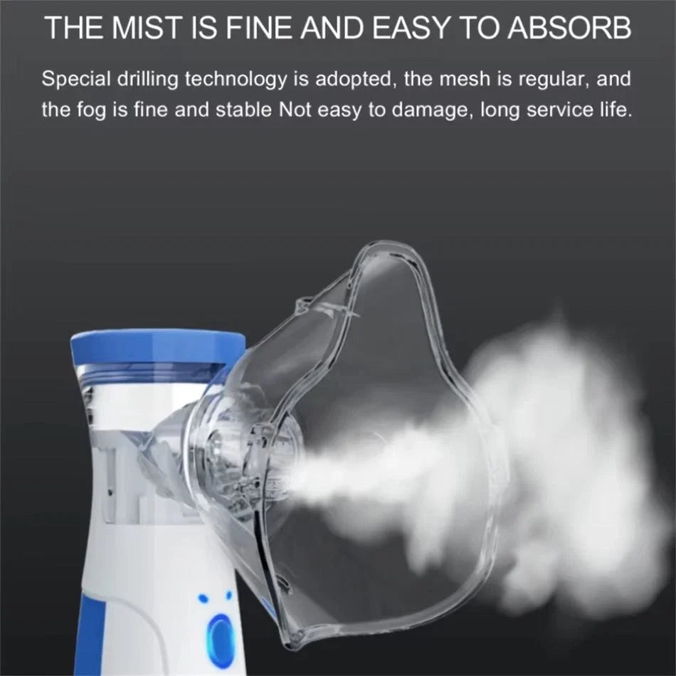 Handheld Nebulizer Mesh Quiet Portable USB & Battery