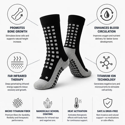Heightening Socks Far Infrared Titanium Fiber