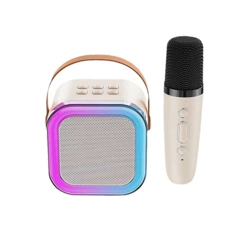 Máquina de karaoke infantil Bluetooth con dos micrófonos inalámbricos