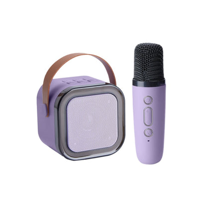 Máquina de karaoke infantil Bluetooth con dos micrófonos inalámbricos