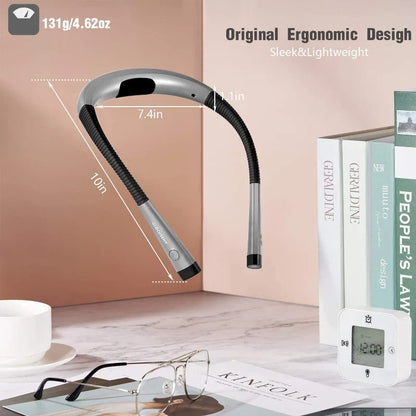 Lámpara de lectura de cuello LED, 3 modos de color, recargable por USB-C