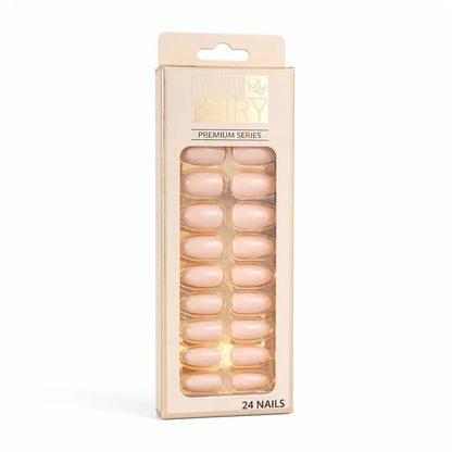 Press-On Nail Kit Reusable Jelly Gel Set of 24