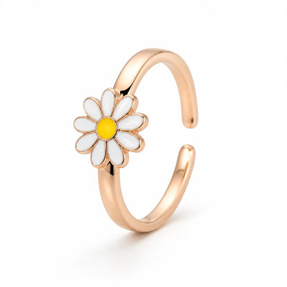 Anillo de cobre giratorio de tamaño ajustable