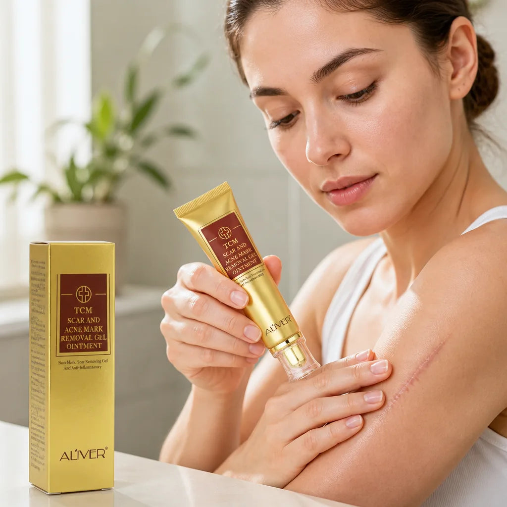 Crema reparadora de cicatrices para rostro y cuerpo, hipoalergénica y no comedogénica