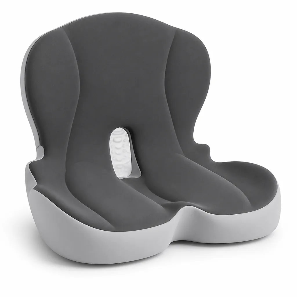 Cojín de asiento de espuma viscoelástica ortopédica con funda extraíble y lavable